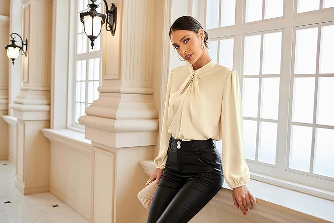 Long Sleeve Blouse for Women UK Elegant