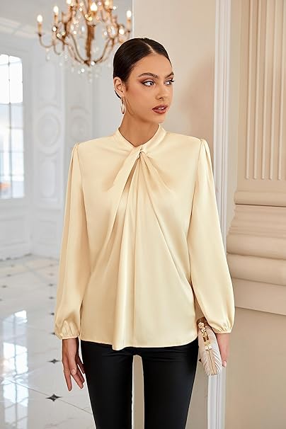 Long Sleeve Blouse for Women UK Elegant