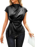 Tunic Tops Blouse for Women - Ladies Silk Satin