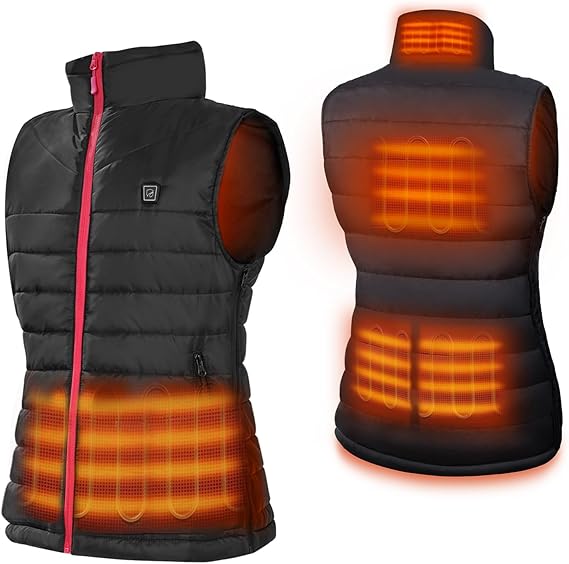 Unisex Heated Gilet, Lightweight Heated Vest for Women Men